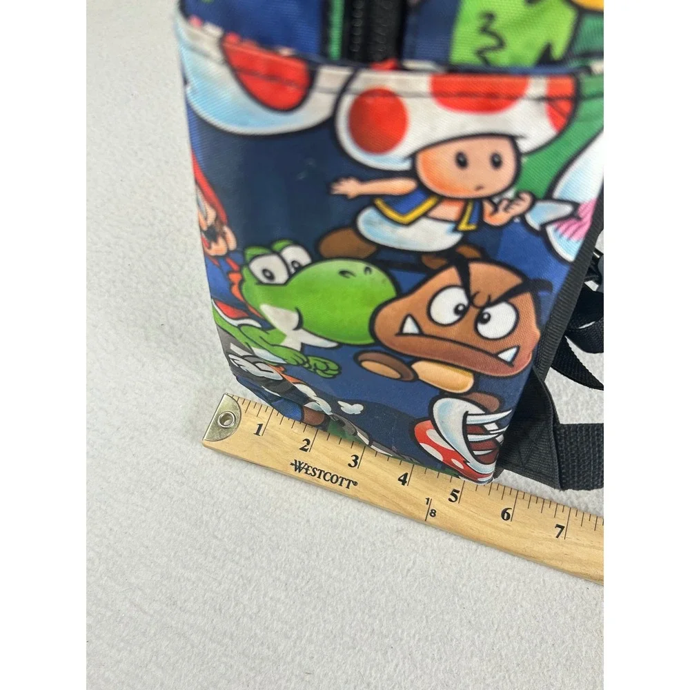 Super Mario Backpack Kids OS Blue Character Print Nintendo Gamer Bag